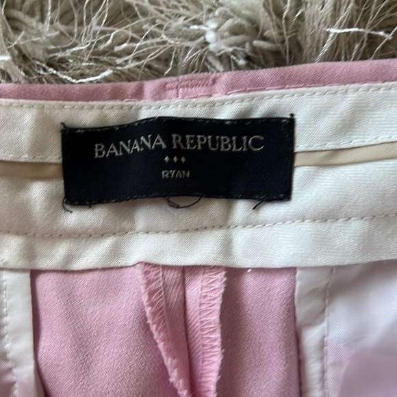 BANANA REPUBLIC Ryan Fit Ankle Crop Pant Pastel Pink Woman’s Trousers Size 4 - Picture 6 of 9